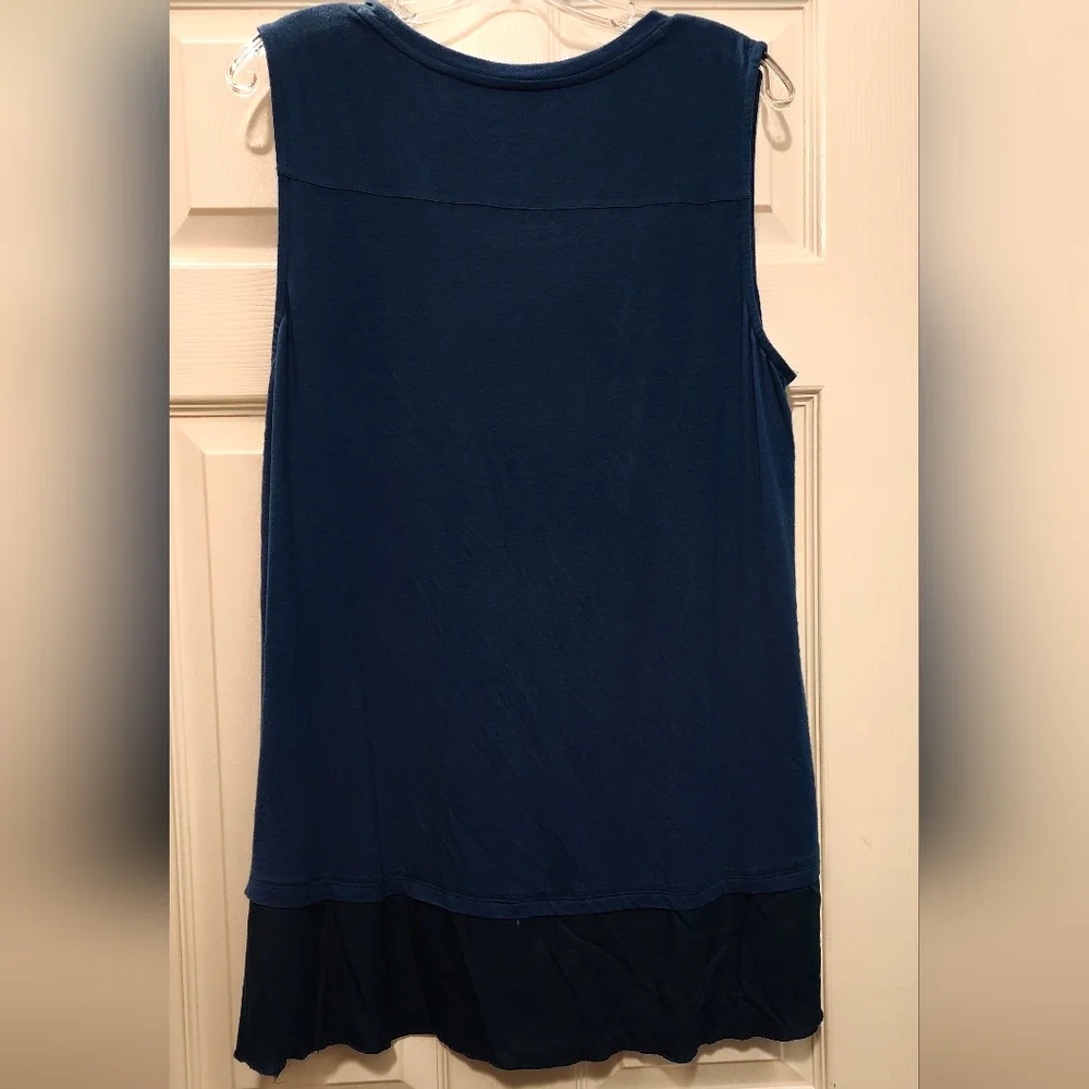 Soft Surroundings Eden Tiered Tunic Tank • High-Low Hem • Relaxed Fit • XLarge - Picture 6 of 8